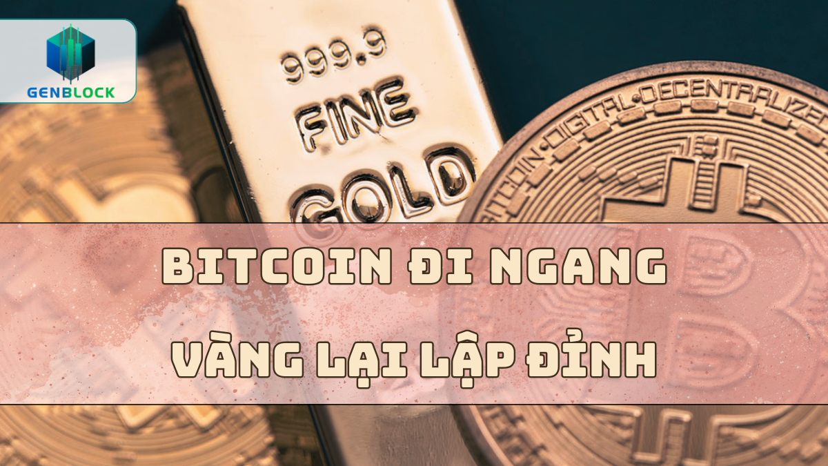 Bitcoin đi ngang khi vàng lập đỉnh lịch sử trên 5.400 USD sau phát biểu của Chủ tịch Fed