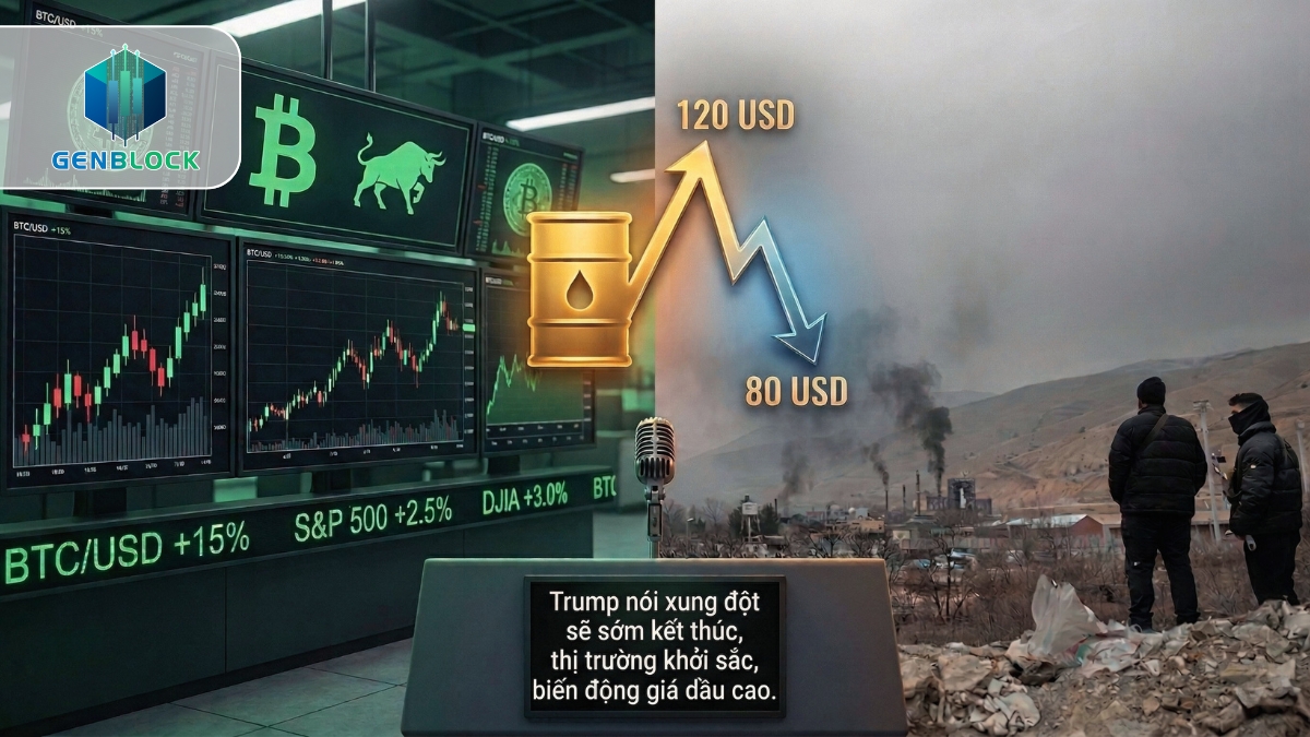 Crypto và chứng khoán tăng mạnh khi Trump nói chiến tranh Iran sắp kết thúc