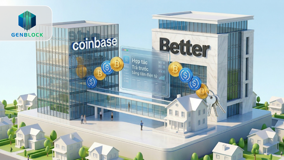 Coinbase cho dùng crypto làm tiền đặt cọc mua nhà