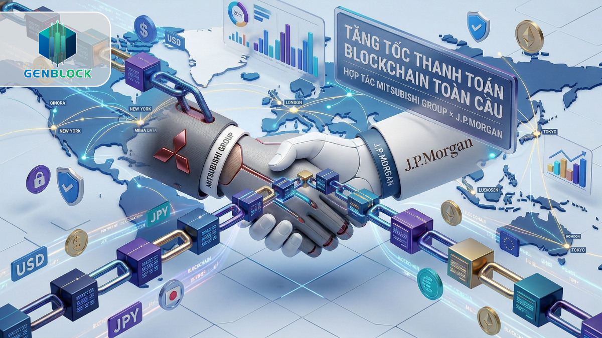 Mitsubishi bắt tay JPMorgan, tăng tốc thanh toán blockchain toàn cầu