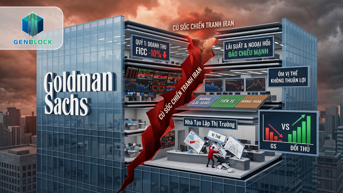GOLDMAN SACHS HỤT NHỊP MẢNG LÃI SUẤT VÌ CÚ SỐC CHIẾN TRANH IRAN