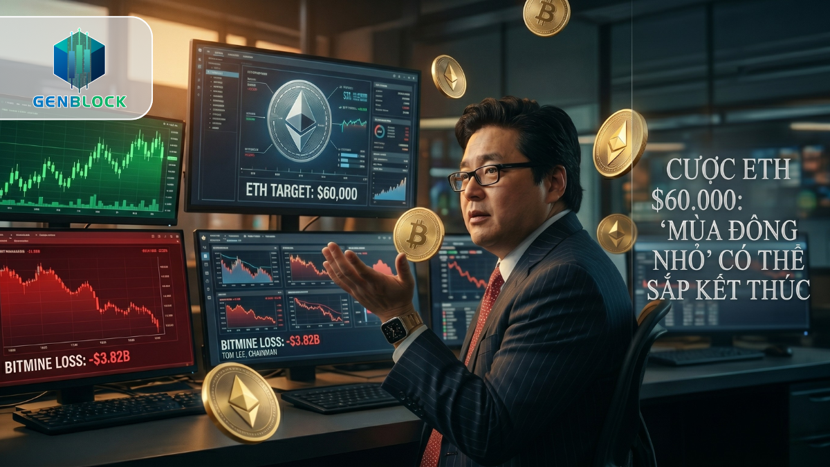 Tom Lee cược ETH đạt 60.000 USD, dù Bitmine lỗ 3,8 tỷ