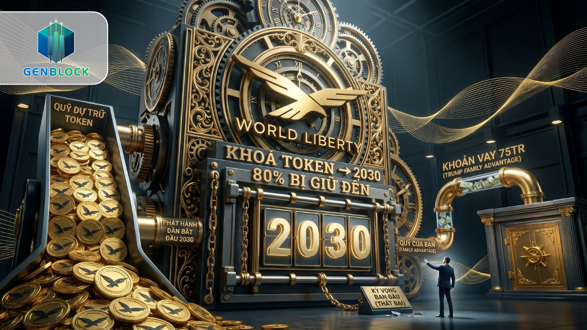 WLF khóa token tới 2030, nhà đầu tư sớm mắc kẹt