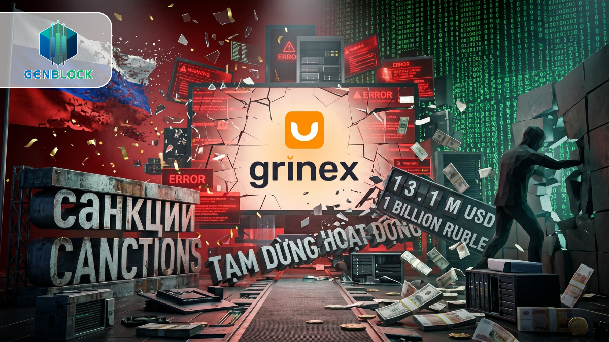 Grinex bị hack 13,1 triệu USD, sàn crypto liên hệ Nga dừng hoạt động