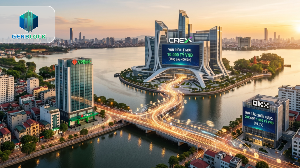 CAEX tăng vốn lên 10.000 tỷ, OKX rót 1.000 tỷ đồng vào liên doanh với VPBank