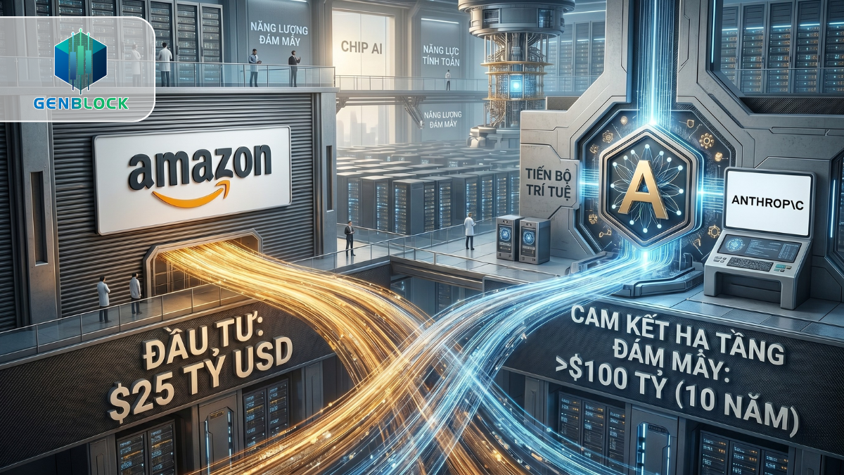 Amazon rót 25 tỷ USD, Anthropic chốt deal đám mây 100 tỷ