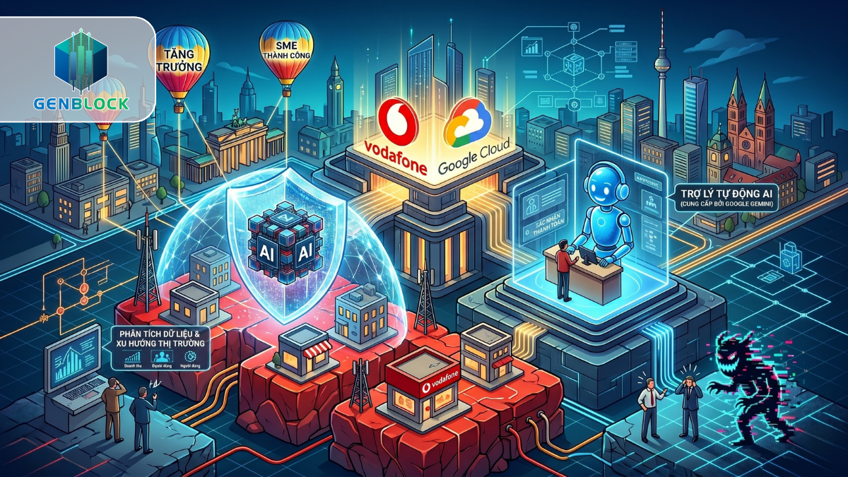Vodafone bắt tay Google, tung AI và lá chắn mạng cho SME