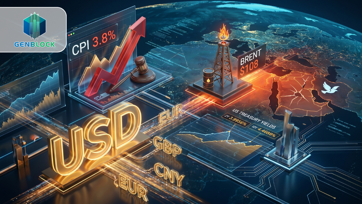 USD áp sát đỉnh tuần, lạm phát Mỹ nóng lên