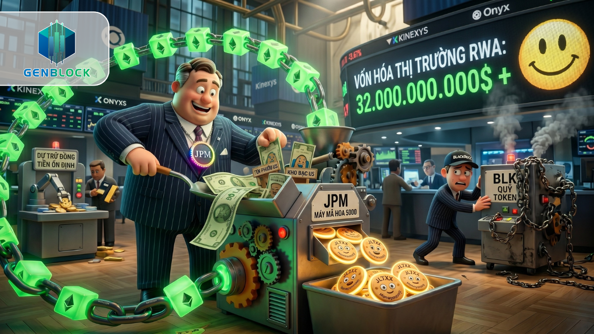 JPMorgan lập quỹ mã hóa, Wall Street đua token hóa