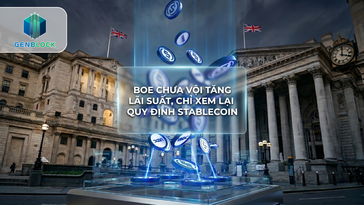 BOE chưa vội tăng lãi suất, chỉ xem lại quy định stablecoin