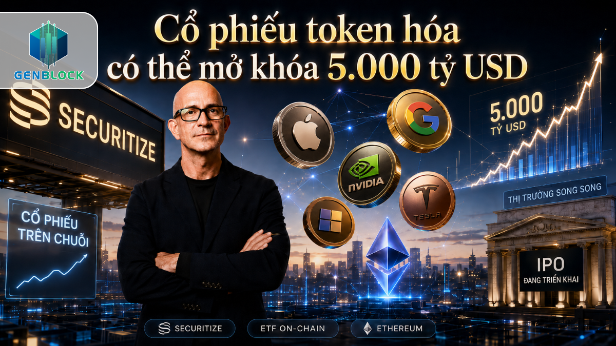 Cổ phiếu token hóa có thể mở khóa 5.000 tỷ USD