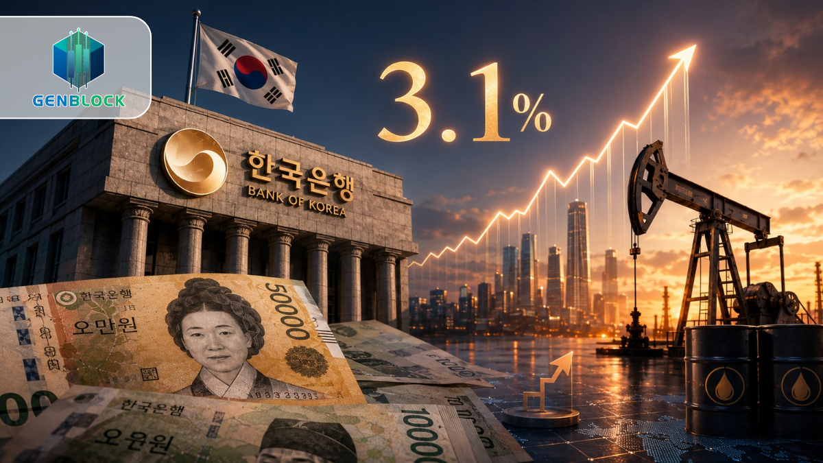 Lạm phát Hàn Quốc tăng 3,1%, lãi suất tháng 7 nóng lên